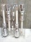 Bethlehem set of4 Cordless Window Candles Brushed Nickel