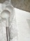 Cooks Essentials set of 2 Straining Ladles Light grey