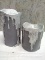 Martha Stewart Melted top wax dripped Pillar candles