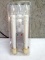 Bethlehem Lights set of 2 Cordless Window Candles with Polished brass