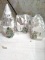 Mr Christmas set of 3 mini Ceramic Village Buildings with church