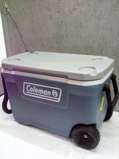 Coleman Double wheeled/handled cooler