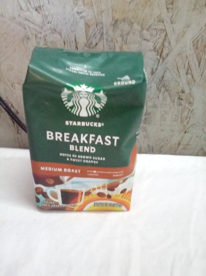 Starbucks Breakfast Blend Medium Roast Ground Coffee 12 Oz Pack