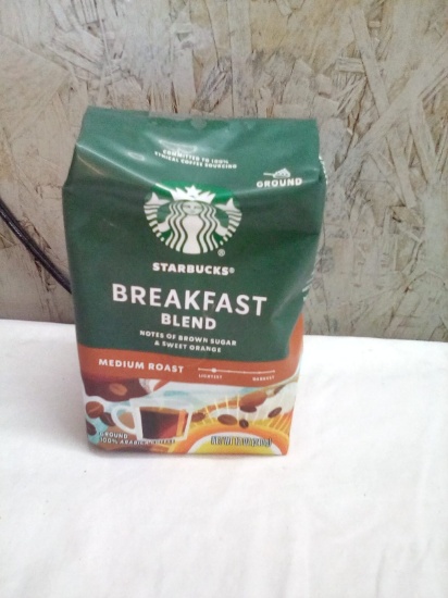 Starbucks Breakfast Blend Medium Roast Ground Coffee 12 Oz Pack