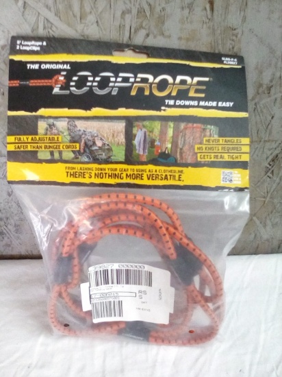 The ultimate Looprope Tie downs 5’looprope and 2 loopclips