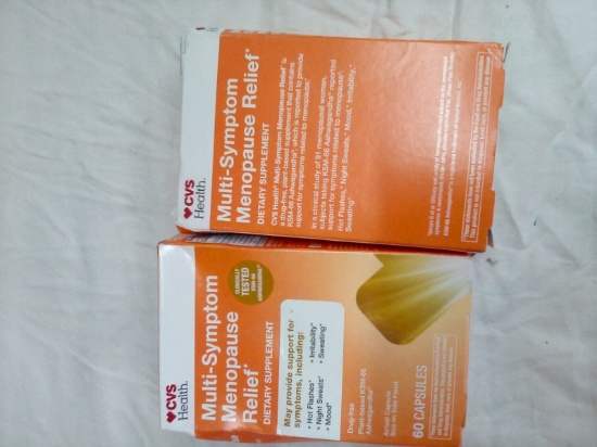 CVS Health Multisymptom Menopause Relief  Qty 60 capsules x2