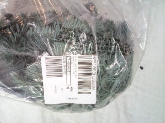Bethlehem Lights 12” overlit Wreaths with Color flip led’s Blue spruce qty 2