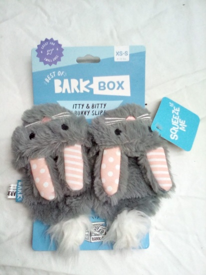 Bark Box   Itty & Bitty The Bunny  Dog Slippers XS-S 0-20#
