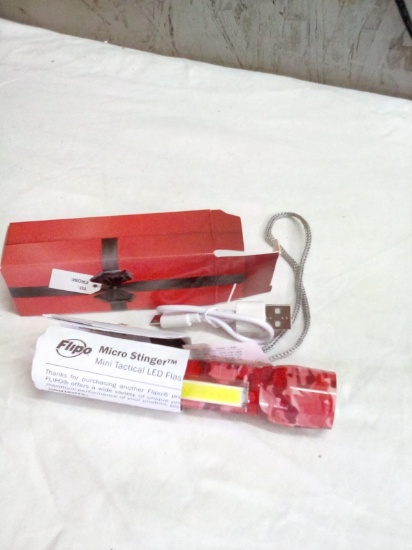 Flipo Micro Stinger Rechargeable LED flashlight Red Camo