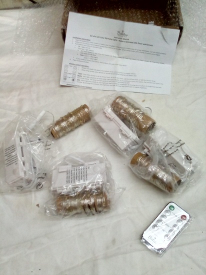 Four Pack of Battery Poperated LED Remote Control Fairy Light