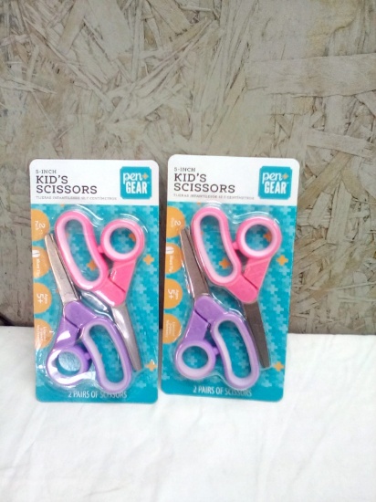 Pen and Gear 5 in Kids Scissors 2 in package
