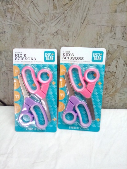 Pen and Gear 5 in Kids Scissors 2 in package