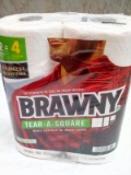 Brawny 2 Rolls Tear A Square