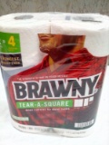 Brawny 2 Rolls Tear A Square