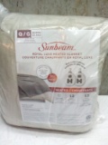 Sunbeam Queen Royal Heated Blanket Light Brown color