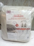 Sunbeam Queen Royal Heated Blanket Light Brown color