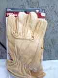 Hyper Tough Full Leather Gloves size Lg