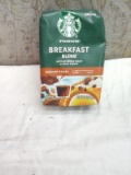 Starbucks Breakfast Blend Medium Roast Ground Coffee 12 Oz Pack