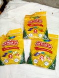 Qty. 3 Packs of 5 Crayola Re-usable Kid’s Face Masks