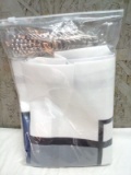 Nautroom Shower Curtain and Hooks 72”x72” Navy