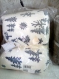 Kringle Express Super Oversized 60x70 Winter Forest Throw, Silver