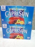 Capri Sun Fruit Punch 10 Pouches of 2 two boxes