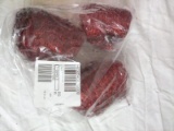 Set of 3 Mesh glitter Ribbon Red