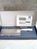 Zakarian by Dash 7” Cleaver Knife with Sheath White