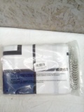 Naturoom Navy, Black and White 72” x 72” Shower Curtain with Hangers