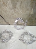 Qty. 3 8” Glitter Wreaths