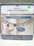 Jumbo Letter Banner Kit(add an age) 6 each 10.5 ft long