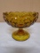 Vintage USA Amber Moon & Stars Compote