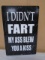 Metal Fart Sign