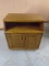 Oak Night Stand/ Side Table w/ 2 Doors on Bottom