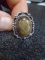 Ladies German Silver & Labarodorite Ring
