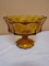 Vintage LE Smith AmberinaMoon & Stars Style Large Compote