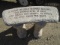 3pc Cement Berievment Garden Bench