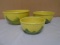 3pc Set of Vintage Shawnee USA Corn Nesting Bowls