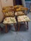 Set of 4 Solid Wood Chairs w/ Matching Seat Cushions