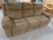 Dual Reclining Sofa w/ Drop Down Center Console w/ Power Strip & Pull Out Drawer