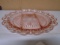 Open Lace Old Colony Pink Depression Divided Plate