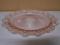 Open Lace Old Colony Pink Depression Plate