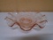 Vintage Ruffled Edge Pink Depression Bowl