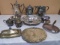 Large Group of Vintage Silver Plate Items