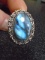 Ladies German Silver and Labarodorite Ring