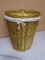 Wicker Hamper w/ Removable Cloth Liner