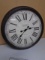 Large Round Baldauf Clock Company Wall Clock