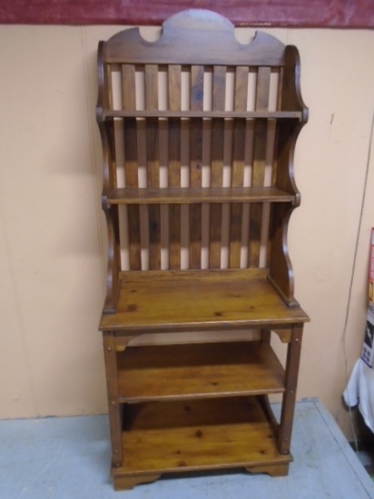 Beautiful Solid Wood Open Front 1pc Hutch Shelf