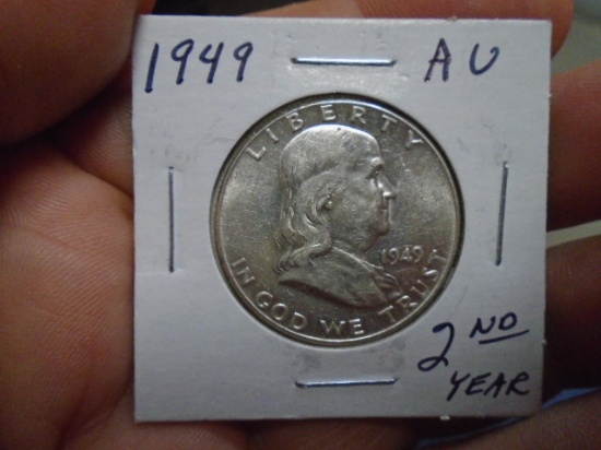 1949 Silver Franklin Half Dollar