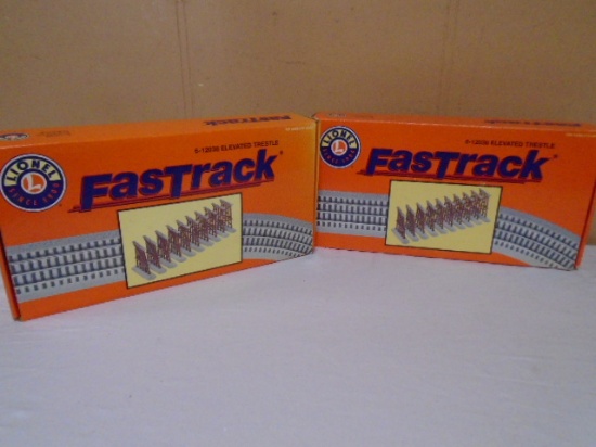2 Lionel Fast Track O Gauge Elevated Trestle Set